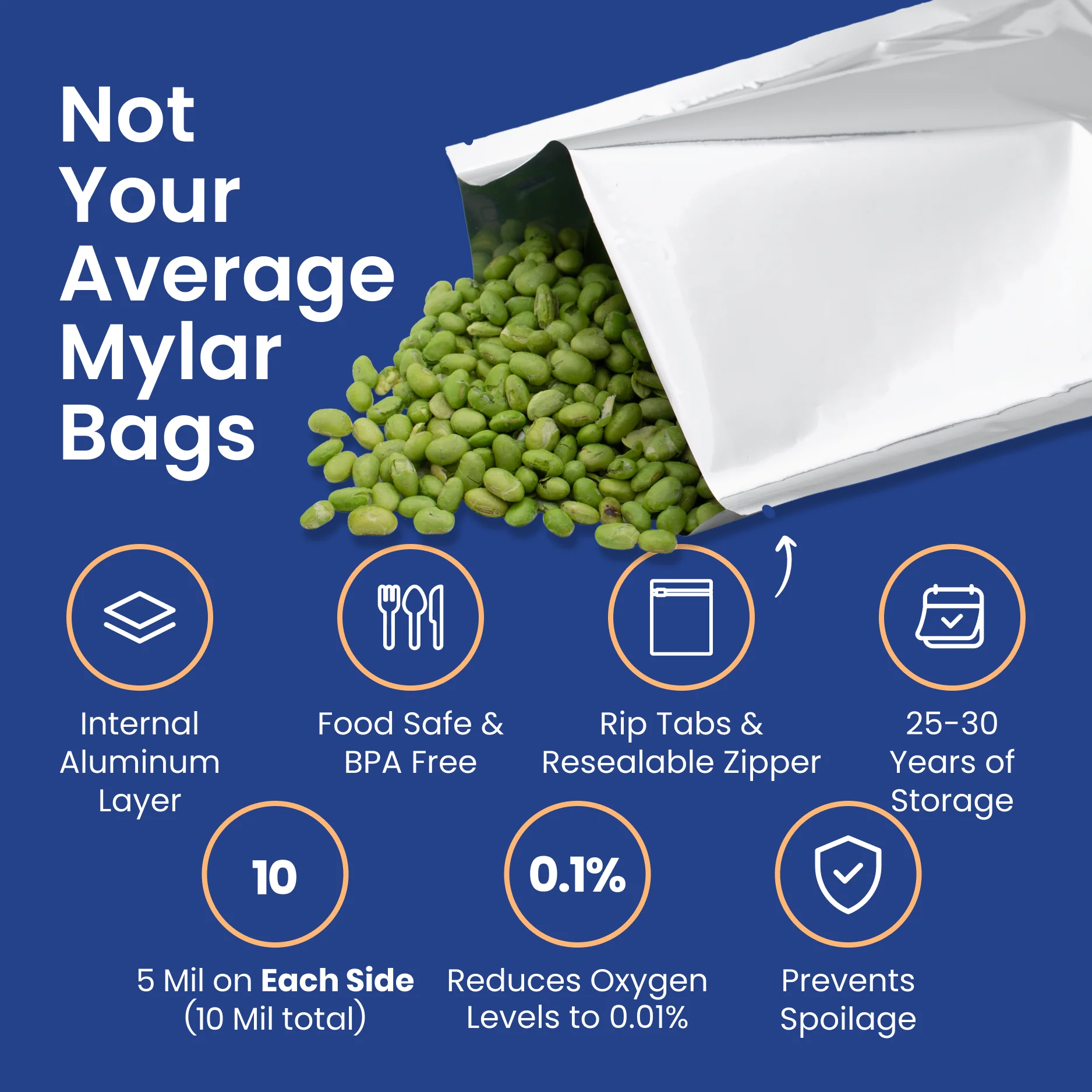 1 Gallon Mylar Bags with Oxygen Absorbers - Image 6