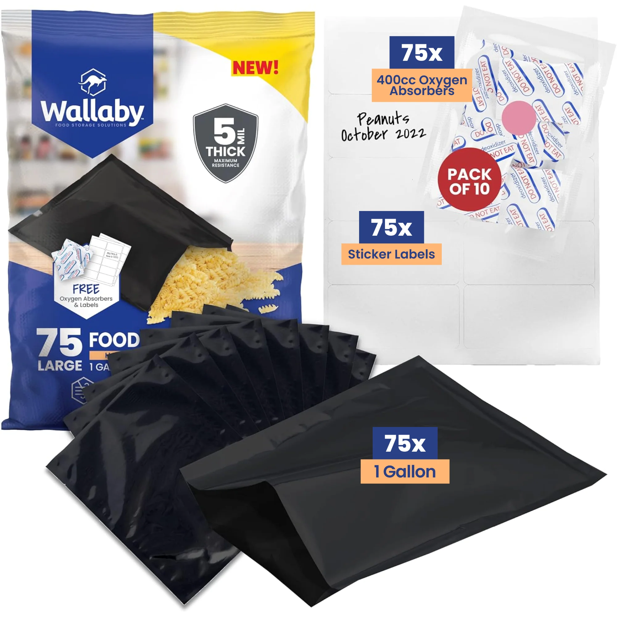 1 Gallon Mylar Bags with Oxygen Absorbers - Image 7