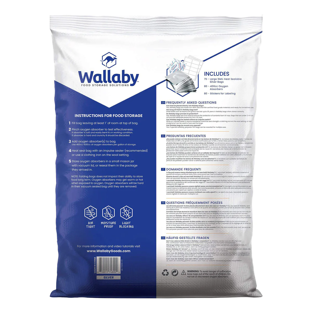 1 Gallon Mylar Bags with Oxygen Absorbers - Image 8