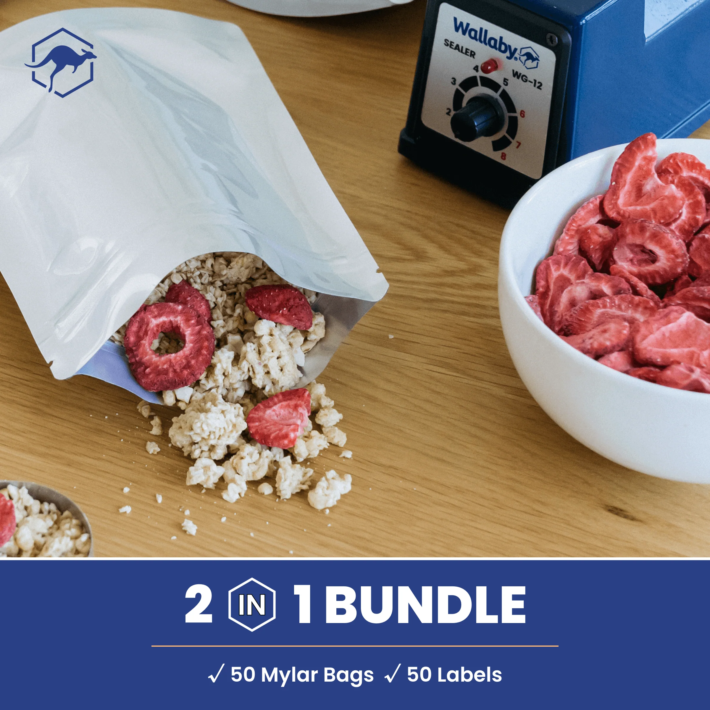 Gusset Mylar Bag Bundle with Sticker Labels - Image 11