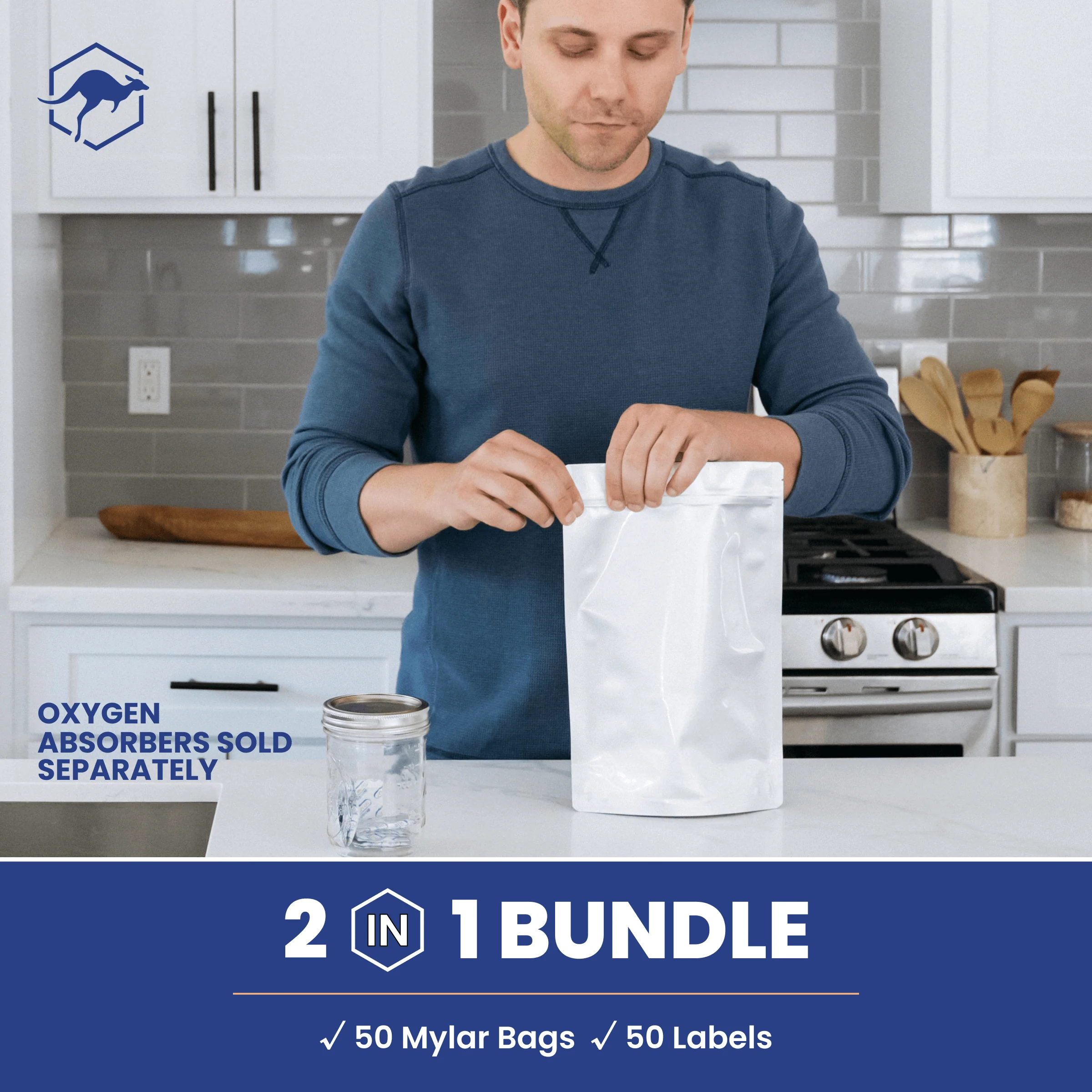 Gusset Mylar Bag Bundle with Sticker Labels - Image 17