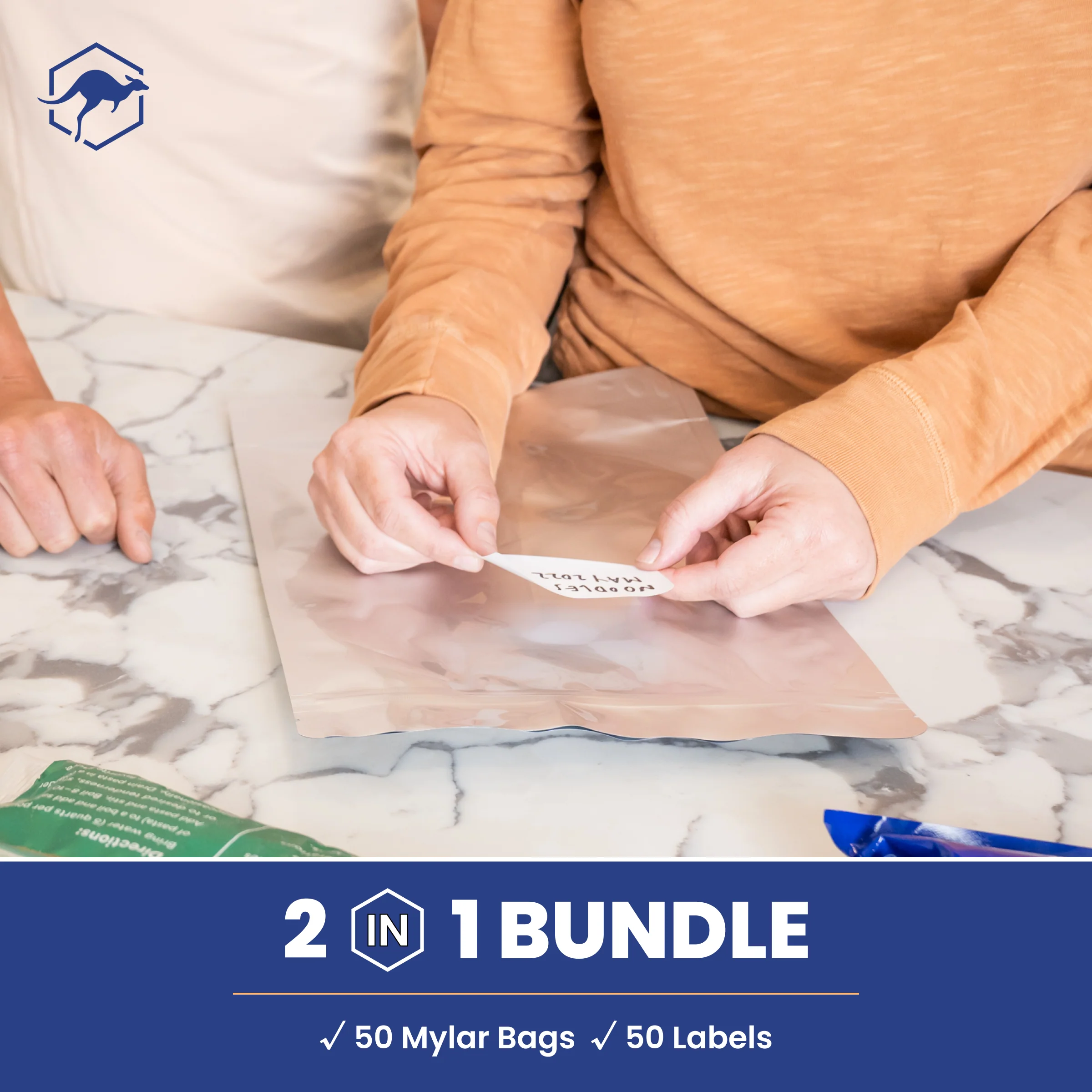 Gusset Mylar Bag Bundle with Sticker Labels - Image 29