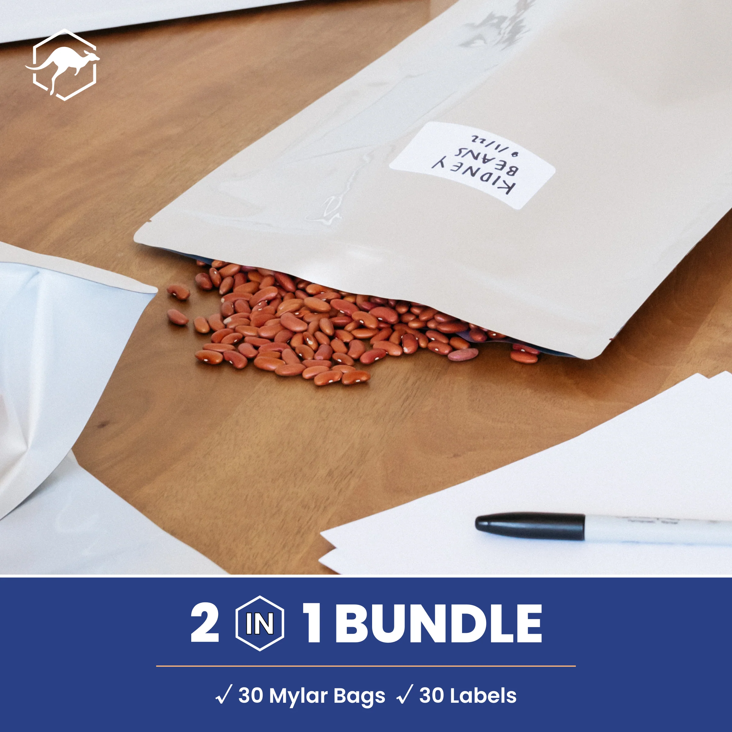 Gusset Mylar Bag Bundle with Sticker Labels - Image 35