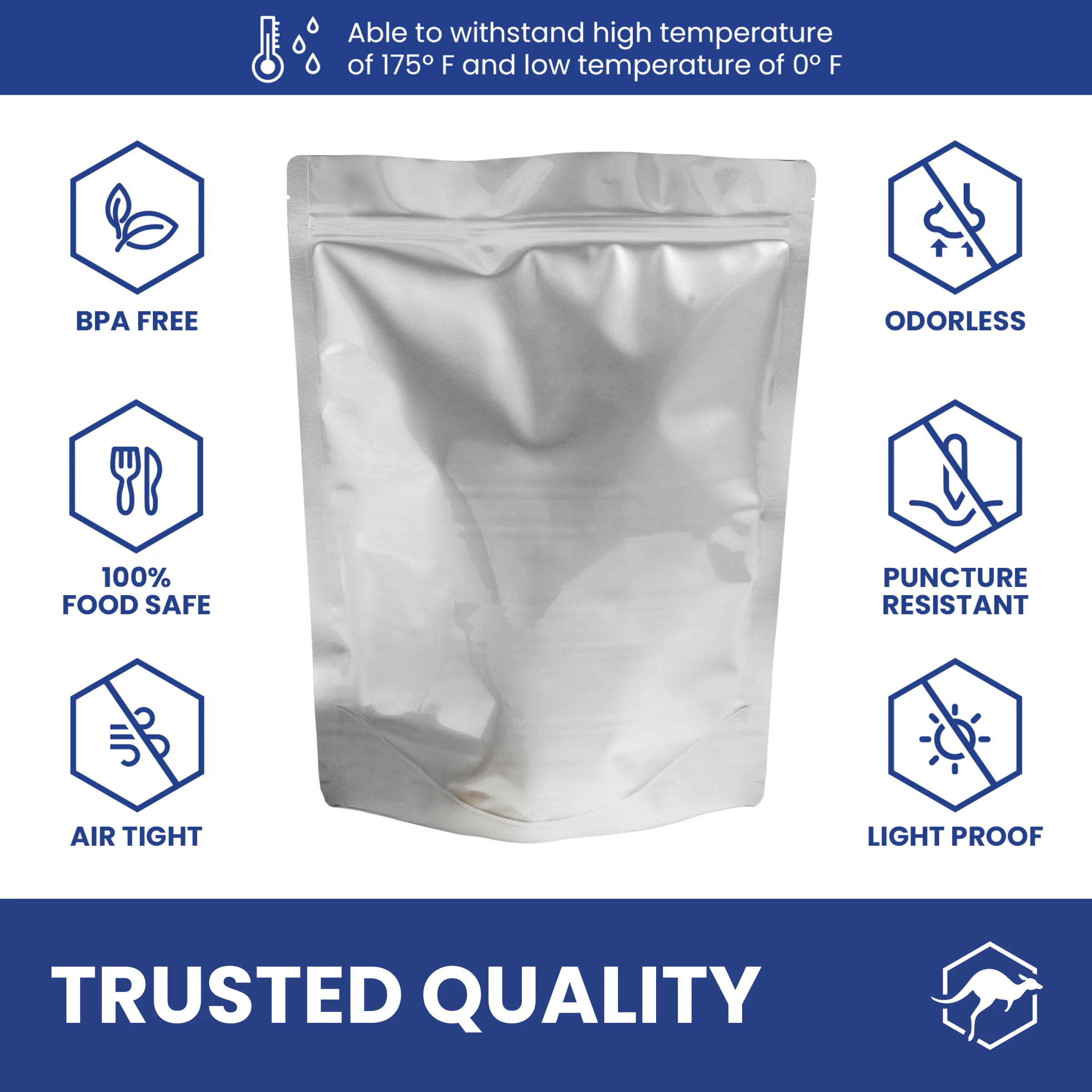 Gusset Mylar Bag Bundle with Sticker Labels - Image 4
