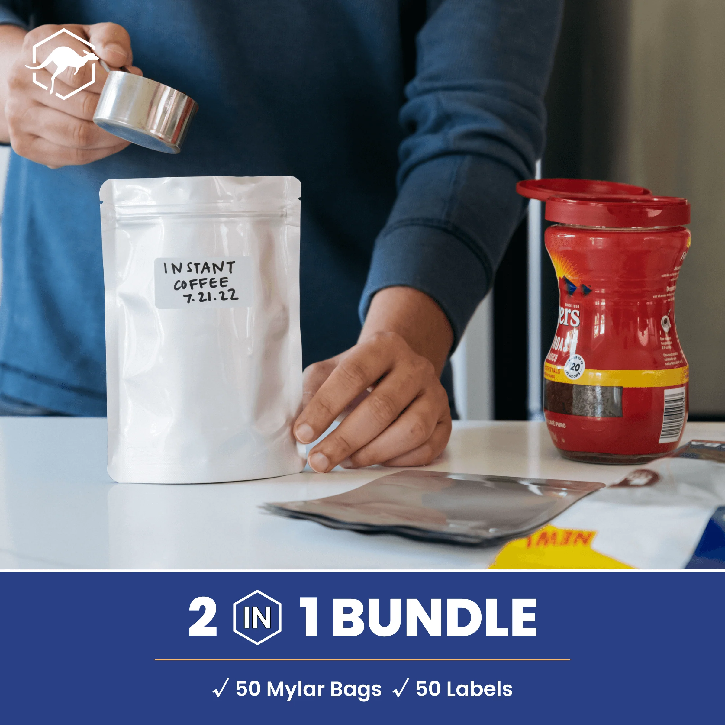 Gusset Mylar Bag Bundle with Sticker Labels - Image 5