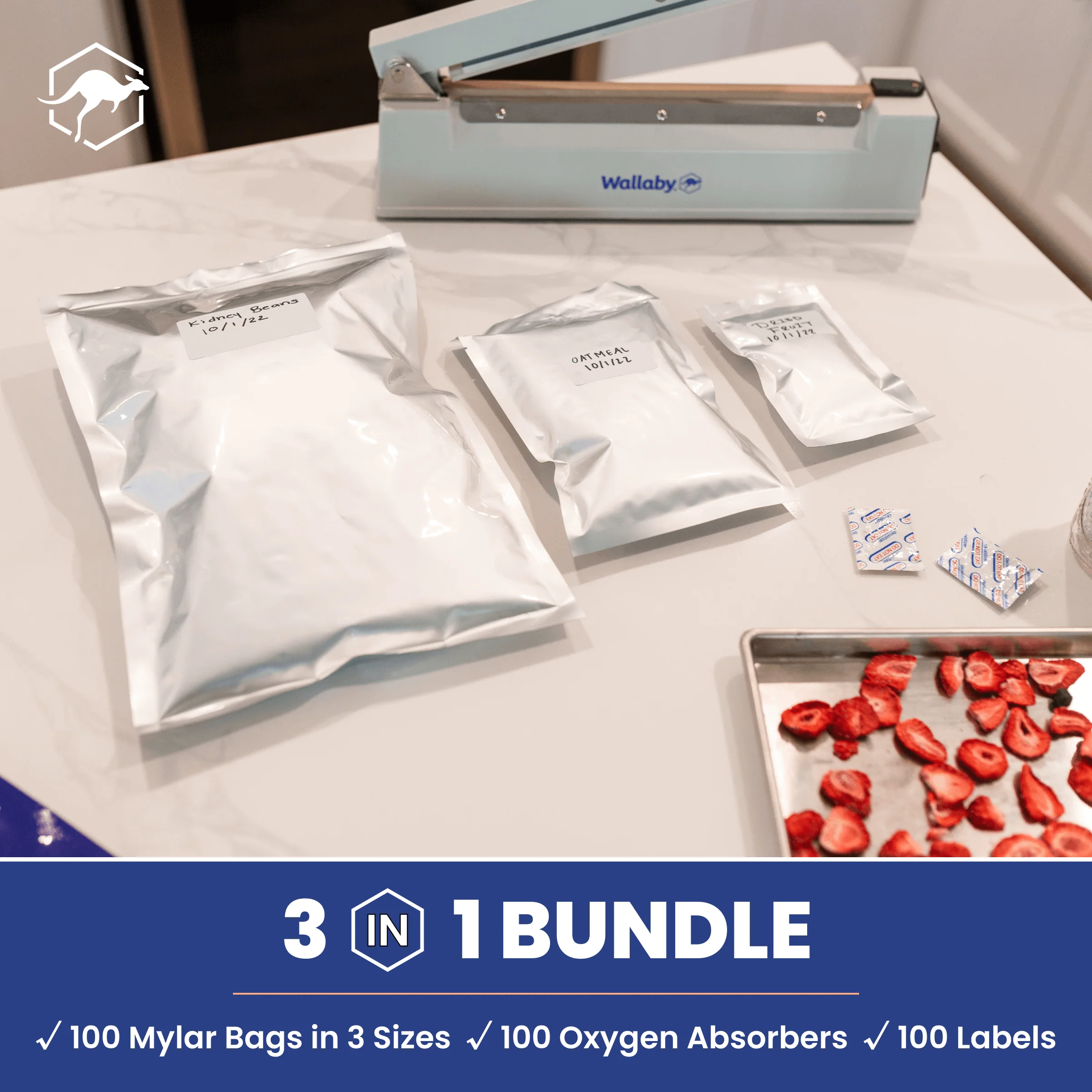 Multi-Size Mylar Bags with Oxygen Absorbers - Image 11