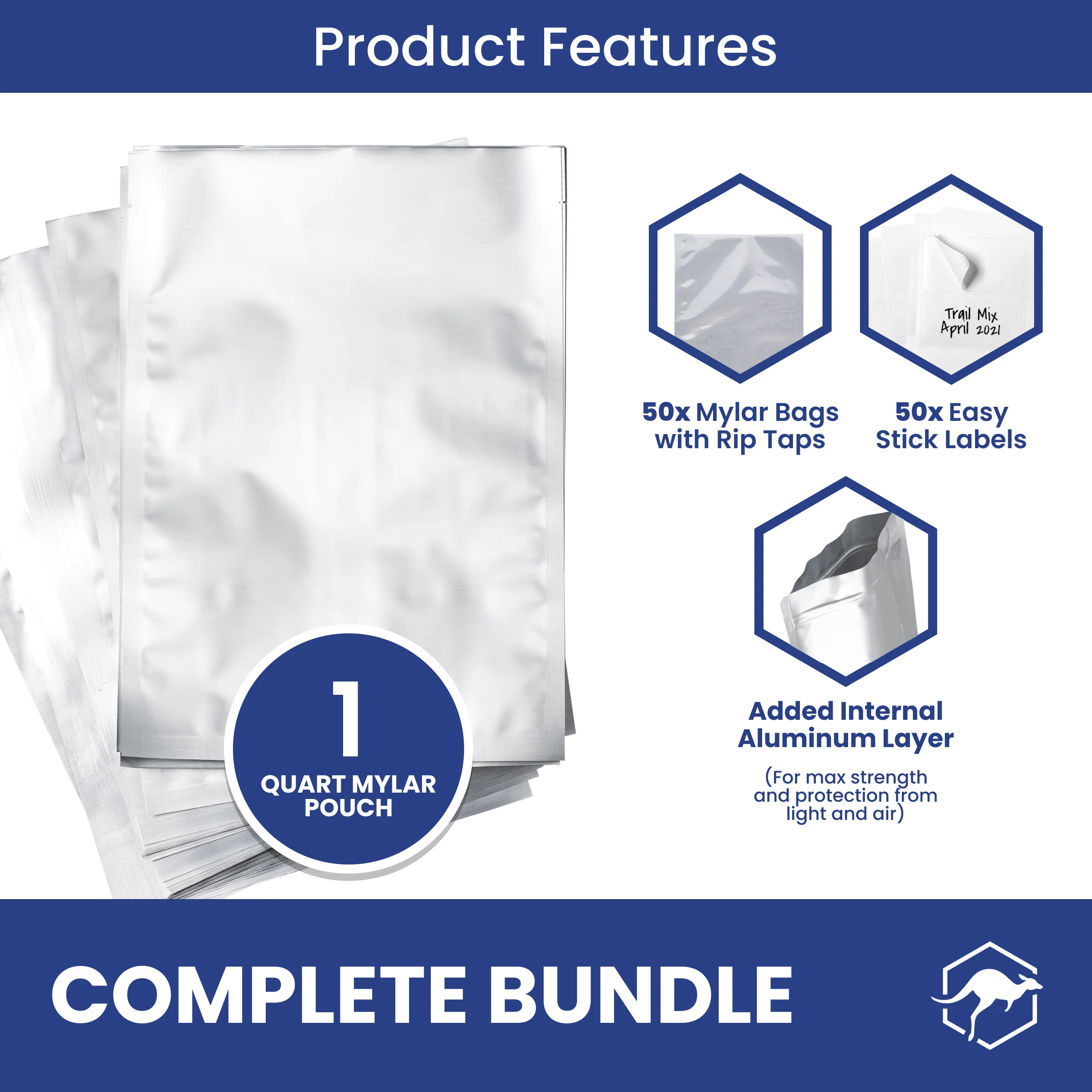 Mylar Bags with Sticker Labels - Image 13