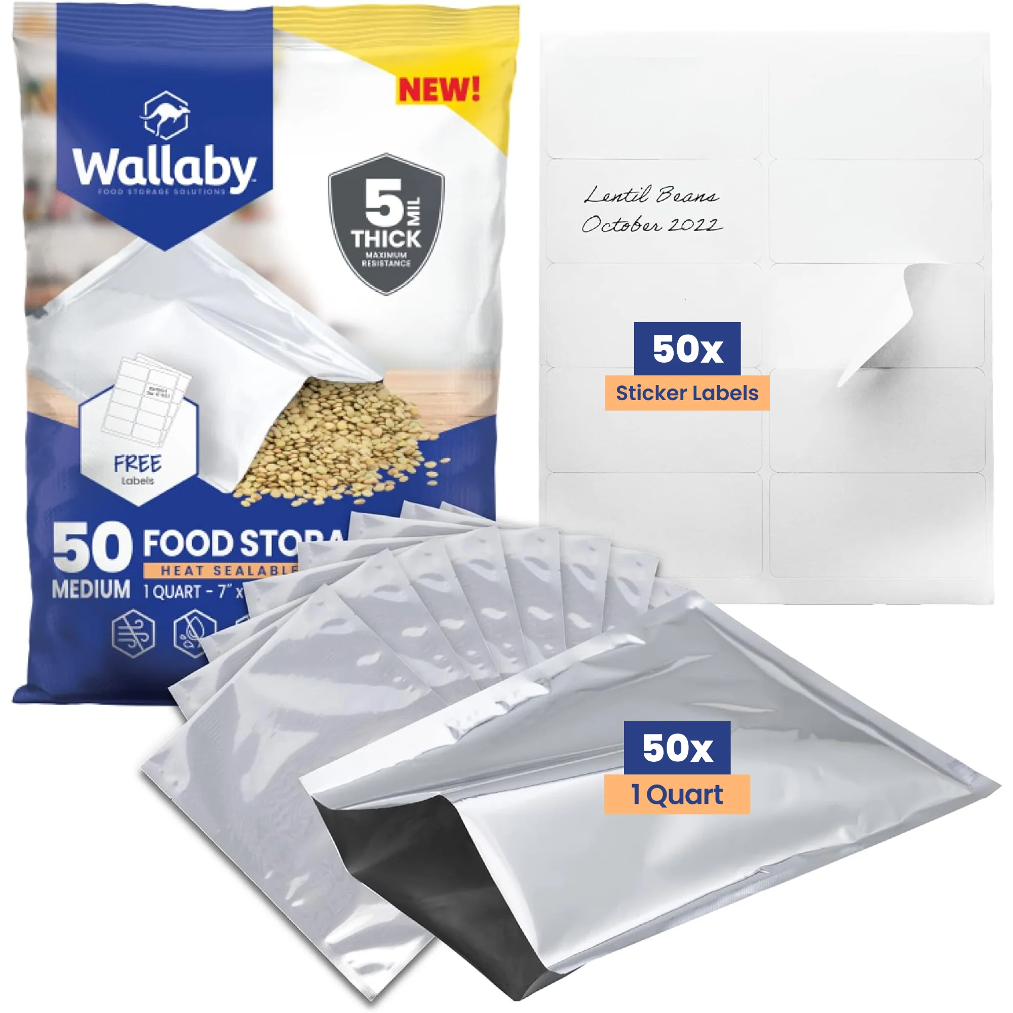 Mylar Bags with Sticker Labels - Image 14