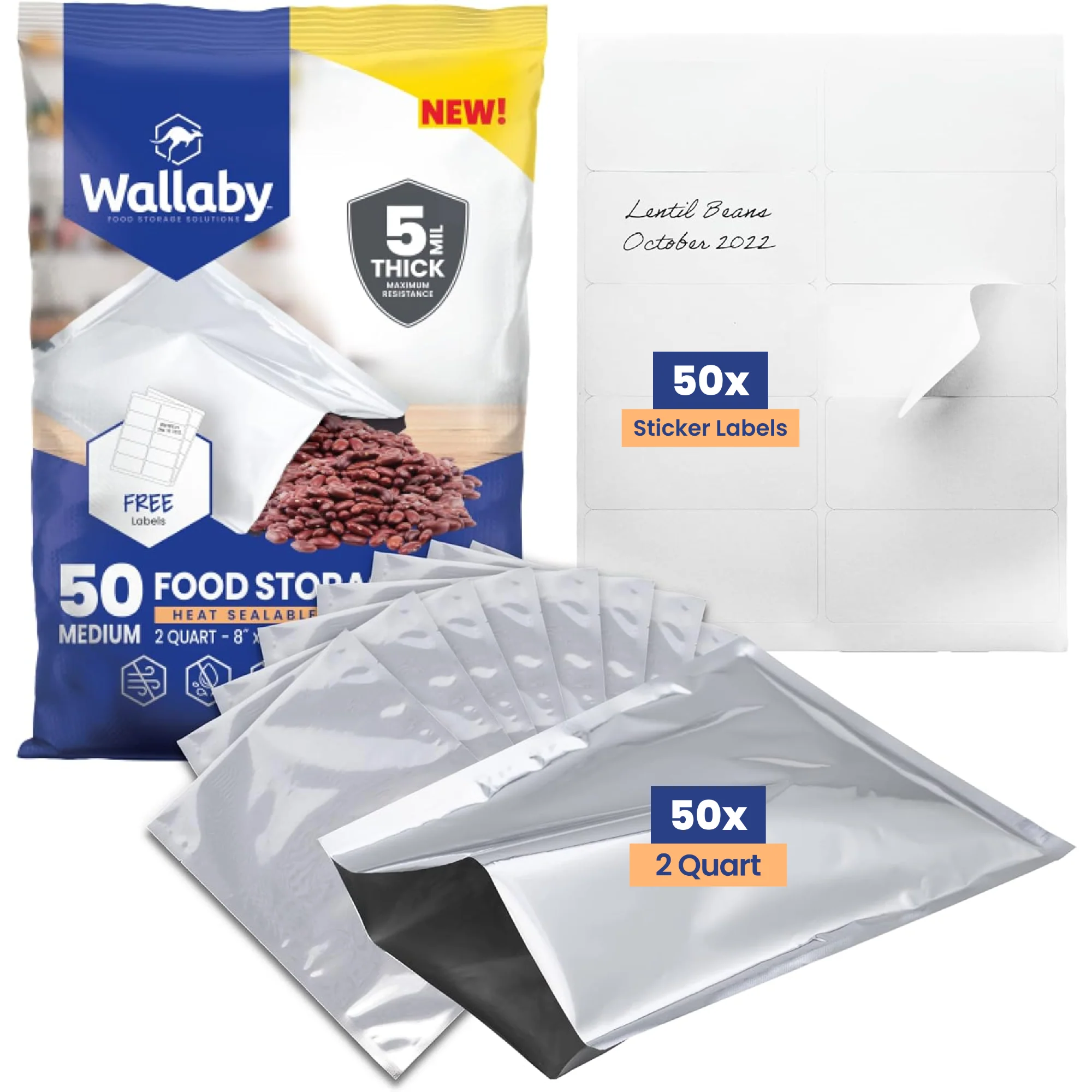 Mylar Bags with Sticker Labels - Image 20