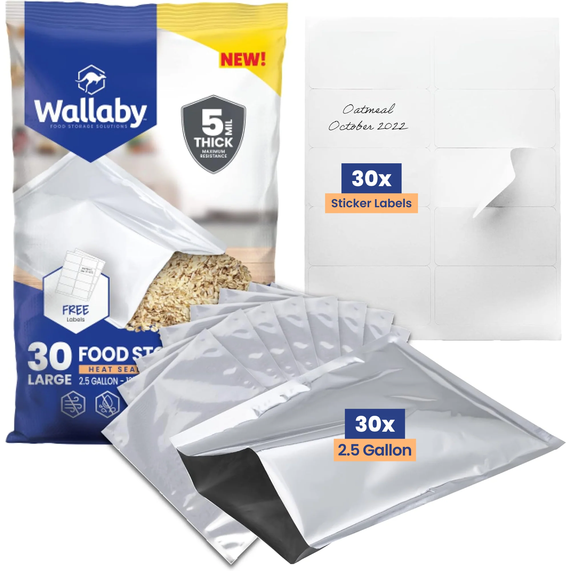 Mylar Bags with Sticker Labels - Image 31