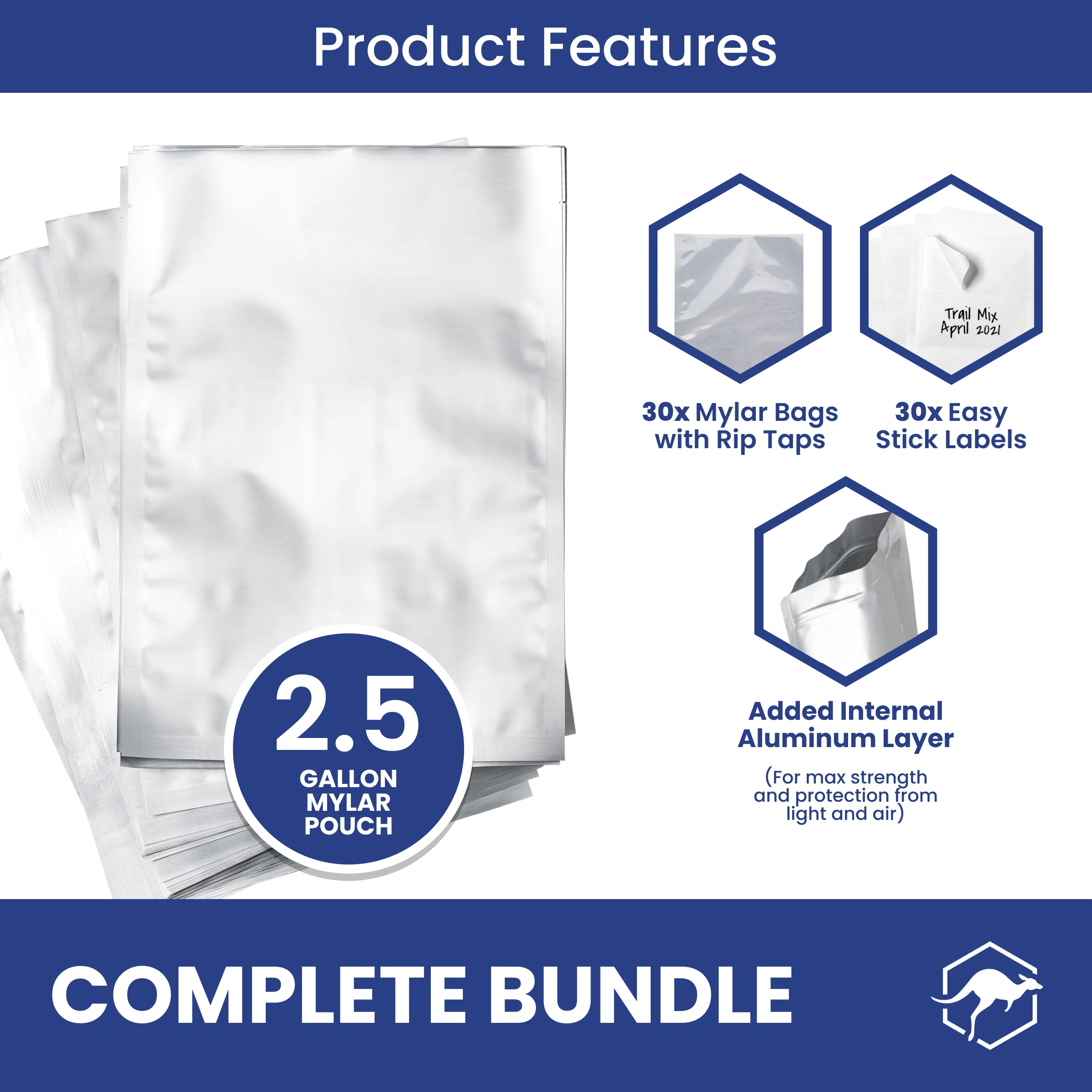 Mylar Bags with Sticker Labels - Image 32