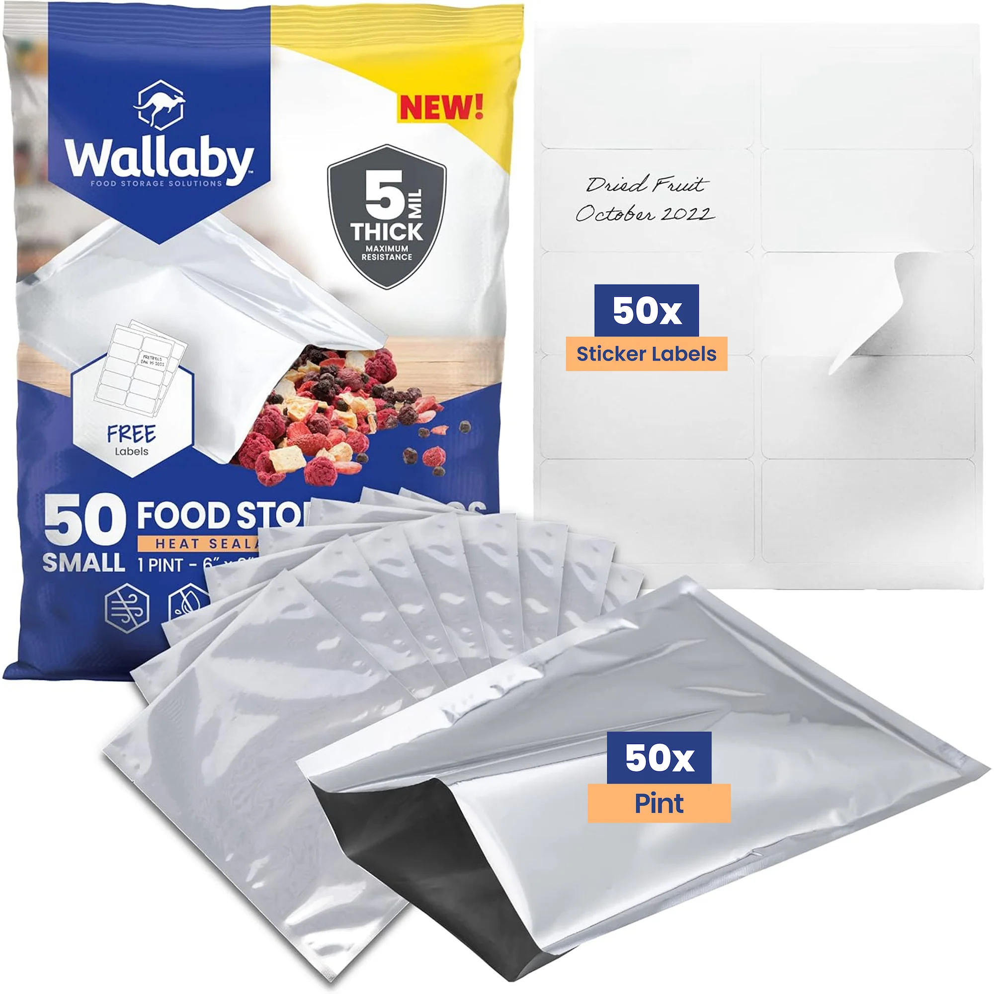 Mylar Bags with Sticker Labels - Image 37