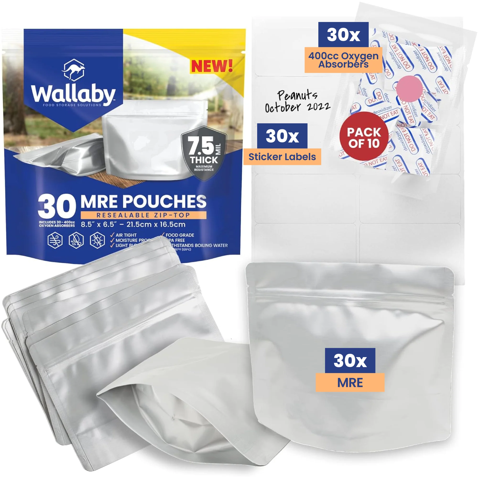 Mylar MRE Pouches with Oxygen Absorbers - Image 7